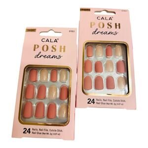 NIB Cala Posh Dreams Nails SET OF TWO!